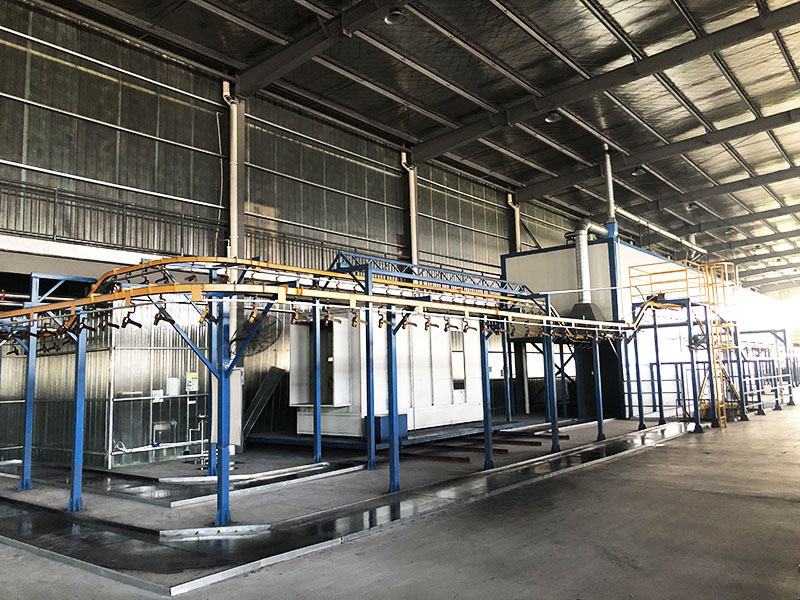Powder coating Finished Line and Raw Materials Warehouse